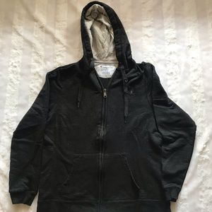 Vintage Black Champion Hoodie